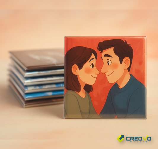 Juego de 12 imanes personalizados.
